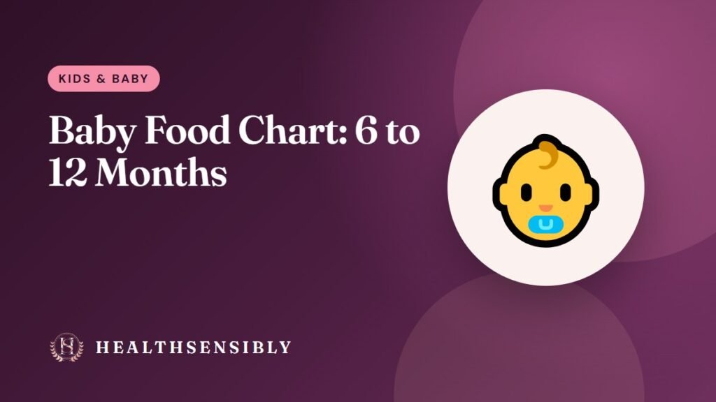 Baby Food Chart 6 to 12 Months: Indian Month-by-Month Guide